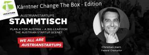 39. Change The Box Treffen - AustrianStartups Stammtisch mit Christian Kern